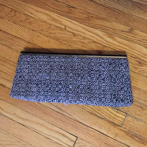 Banana Republic Purple Tweed Clutch Purse